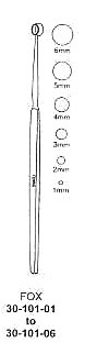 Fox Dermal Curettes, Round